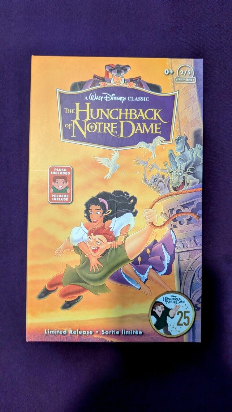 Disney Parks VHS Plush-Hunchback of Notre Dame-Limited Release-NEW
